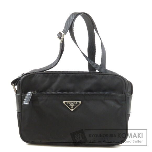 Prada logo plate shoulder bag nylon - Picture 1 of 10